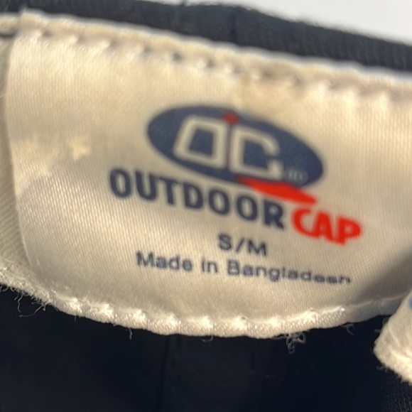 Kansas City Royals Baseball Cap Black and Blue Velcro Back Strap OutdoorCap S/M - Picture 6 of 6